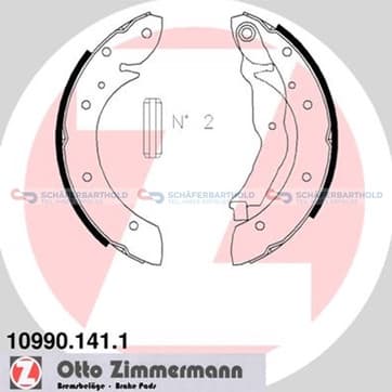 Bromsbandssats från Autofrance