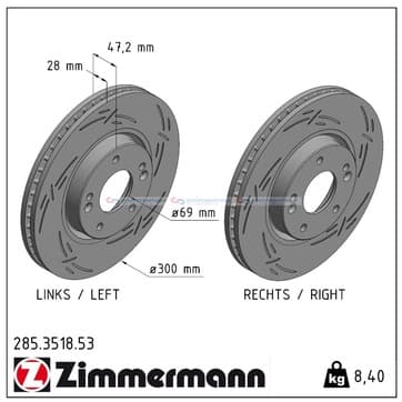 Bromsskiva, Framaxel — Framaxel från Autofrance