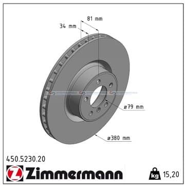 Bromsskiva, Framaxel — Framaxel från Autofrance
