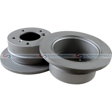 Bromsskiva, Bakaxel — Bakaxel från Autofrance