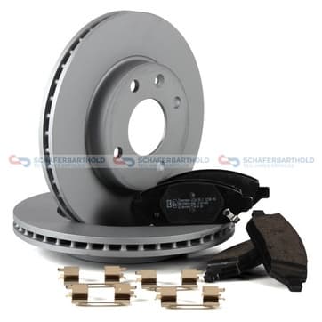 Bromssats, skivbroms, Framaxel, inre — Framaxel, inre från Autofrance