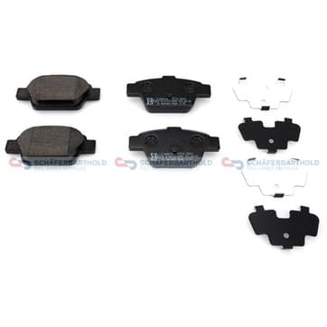 Bromsbeläggssats, Bakaxel — Bakaxel från Autofrance