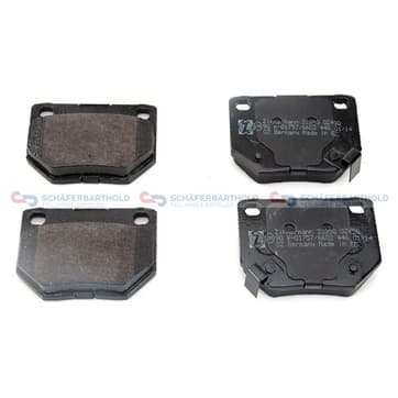 Bromsbeläggssats, Bakaxel — Bakaxel från Autofrance