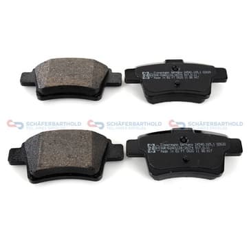 Bromsbeläggssats, Bakaxel — Bakaxel från Autofrance