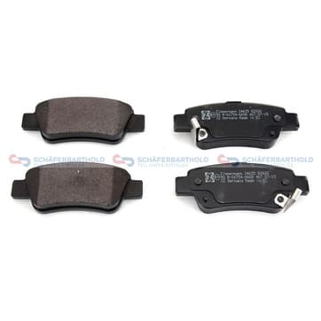 Bromsbeläggssats, Bakaxel — Bakaxel från Autofrance