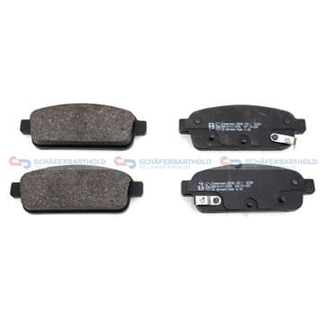 Bromsbeläggssats, Bakaxel — Bakaxel från Autofrance