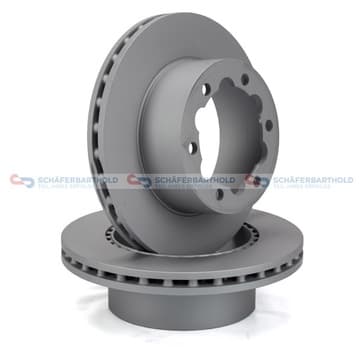 Bromsskiva, Bakaxel — Bakaxel från Autofrance