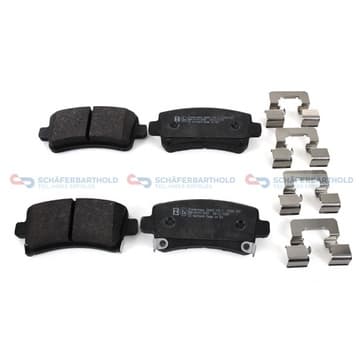 Bromsbeläggssats, Bakaxel — Bakaxel från Autofrance