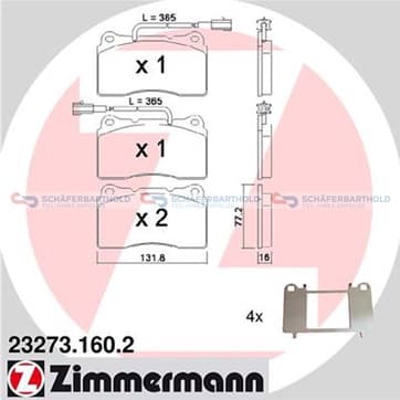 Bromsbeläggssats, Framaxel — Framaxel från Autofrance