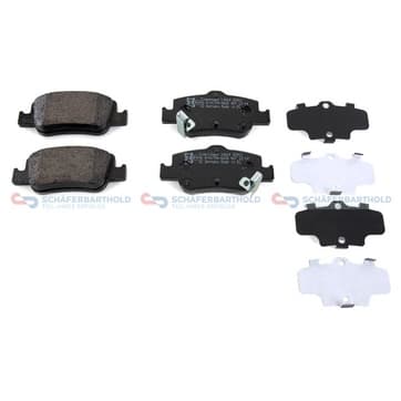 Bromsbeläggssats, Bakaxel — Bakaxel från Autofrance