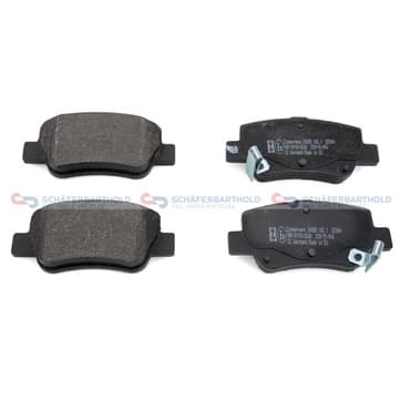 Bromsbeläggssats, Bakaxel — Bakaxel från Autofrance