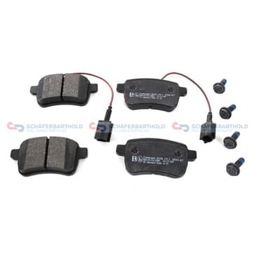 Bromsbeläggssats, Bakaxel — Bakaxel från Autofrance