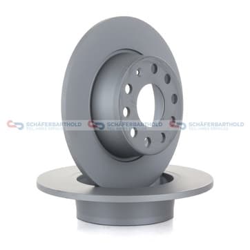 Bromsskiva, Bakaxel — Bakaxel från Autofrance