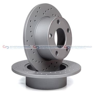 Bromsskiva, Bakaxel — Bakaxel från Autofrance