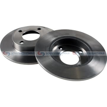 Bromsskiva, Bakaxel — Bakaxel från Autofrance