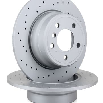 Bromsskiva, Bakaxel — Bakaxel från Autofrance