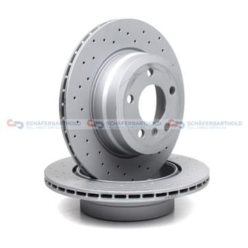 Bromsskiva, Bakaxel — Bakaxel från Autofrance