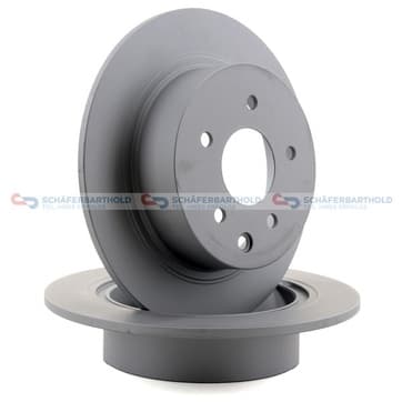 Bromsskiva, Bakaxel — Bakaxel från Autofrance