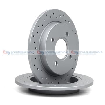 Bromsskiva, Bakaxel — Bakaxel från Autofrance