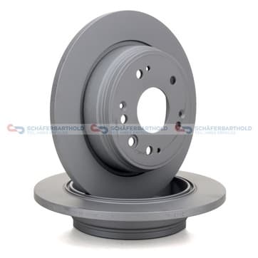 Bromsskiva, Bakaxel — Bakaxel från Autofrance