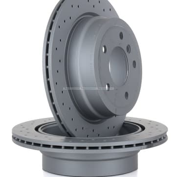 Bromsskiva, Bakaxel — Bakaxel från Autofrance