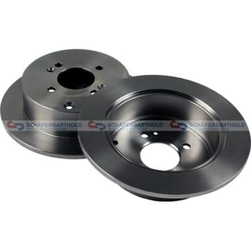 Bromsskiva, Bakaxel — Bakaxel från Autofrance