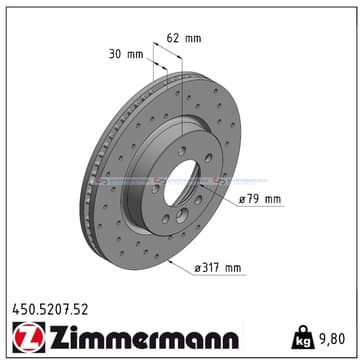 Bromsskiva, Framaxel — Framaxel från Autofrance