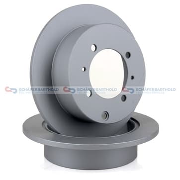 Bromsskiva, Bakaxel — Bakaxel från Autofrance