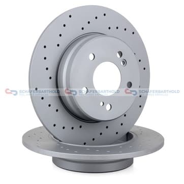 Bromsskiva, Bakaxel — Bakaxel från Autofrance