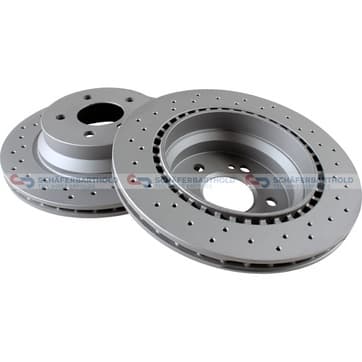 Bromsskiva, Bakaxel — Bakaxel från Autofrance