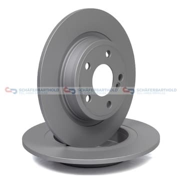 Bromsskiva, Bakaxel — Bakaxel från Autofrance