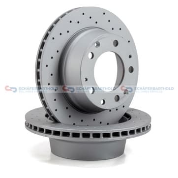 Bromsskiva, Bakaxel — Bakaxel från Autofrance