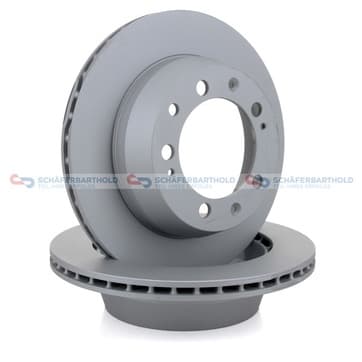 Bromsskiva, Bakaxel — Bakaxel från Autofrance