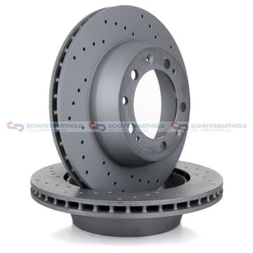 Bromsskiva, Bakaxel — Bakaxel från Autofrance