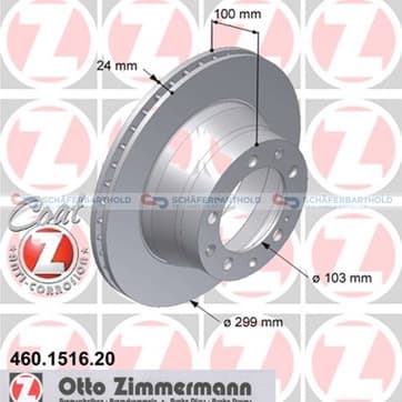 Bromsskiva, Bakaxel — Bakaxel från Autofrance