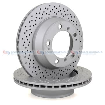 Bromsskiva, Bakaxel — Bakaxel från Autofrance