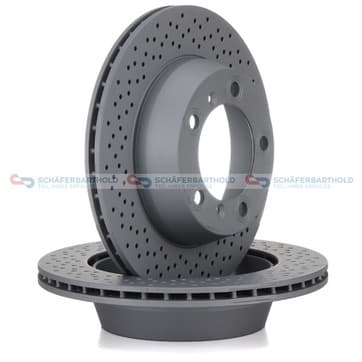 Bromsskiva, Bakaxel — Bakaxel från Autofrance