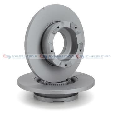 Bromsskiva, Bakaxel — Bakaxel från Autofrance