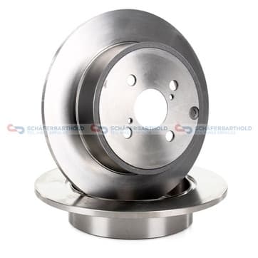 Bromsskiva, Bakaxel — Bakaxel från Autofrance