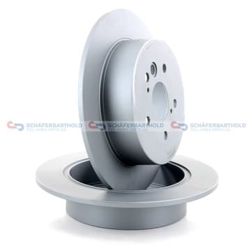 Bromsskiva, Bakaxel — Bakaxel från Autofrance