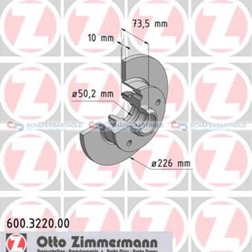 Bromsskiva, Bakaxel — Bakaxel från Autofrance