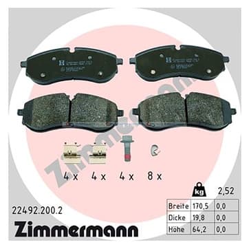 Bromsbeläggssats, Bakaxel — Bakaxel från Autofrance