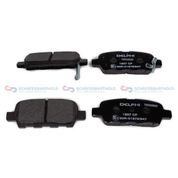 Bromsbeläggssats, Bakaxel — Bakaxel från Autofrance