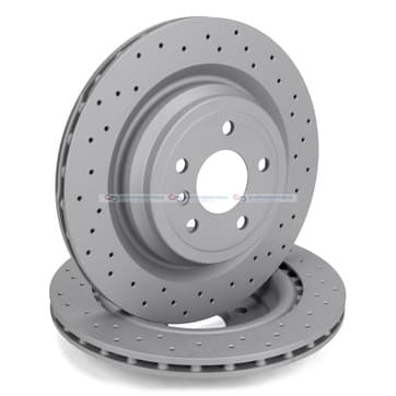 Bromsskiva, Bakaxel — Bakaxel från Autofrance