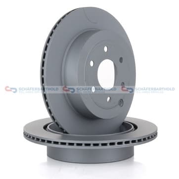 Bromsskiva, Bakaxel — Bakaxel från Autofrance