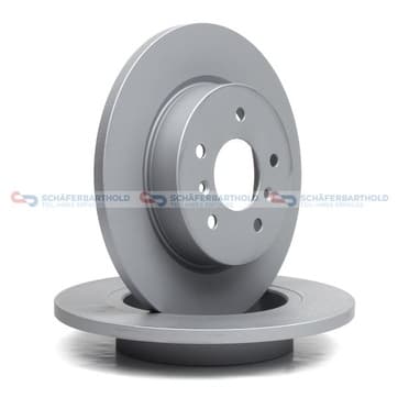 Bromsskiva, Bakaxel — Bakaxel från Autofrance