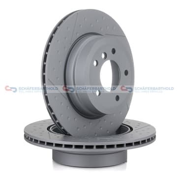 Bromsskiva, Bakaxel — Bakaxel från Autofrance