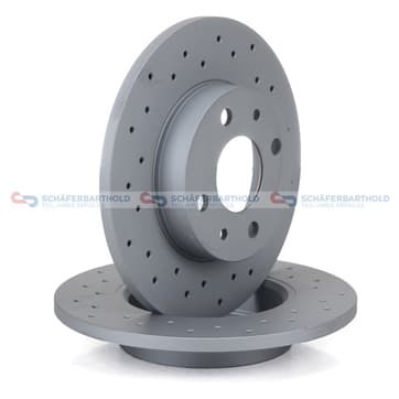 Bromsskiva, Bakaxel — Bakaxel från Autofrance