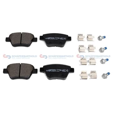 Bromsbeläggssats, Bakaxel — Bakaxel från Autofrance