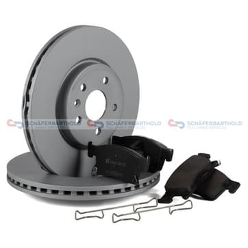 Bromssats, skivbroms, Framaxel, inre — Framaxel, inre från Autofrance